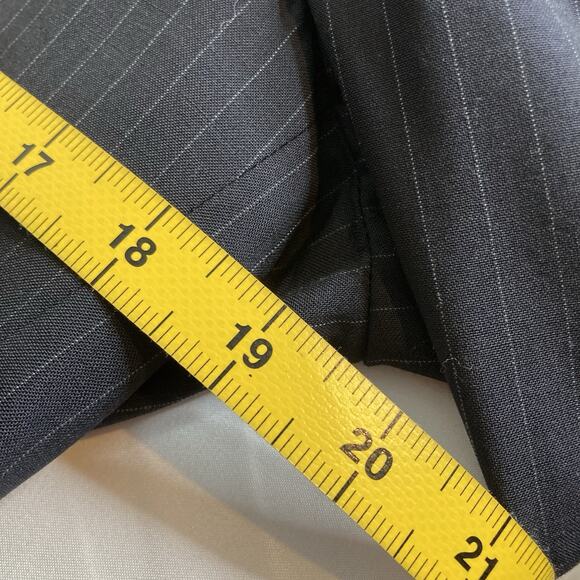 Etro Men's Navy Virgin Wool Striped Blazer Size 48 Old Money Classic Refined - Picture 4 of 14